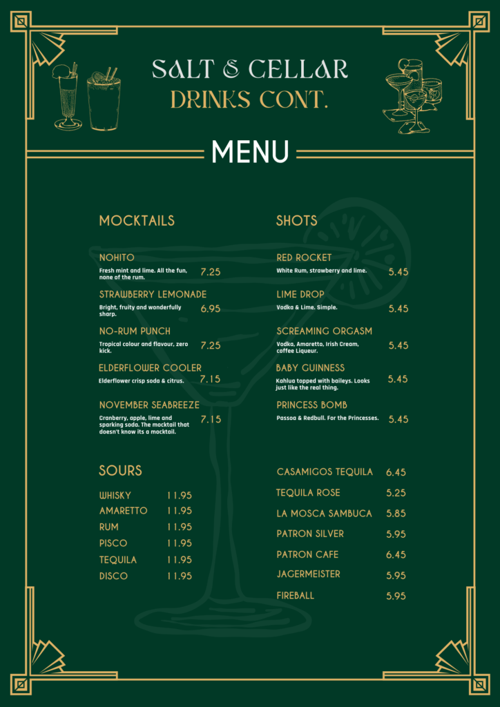 drinks cont. menu